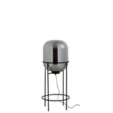 lampe-auf-fuß-glas-metall-silber-schwarz-medium